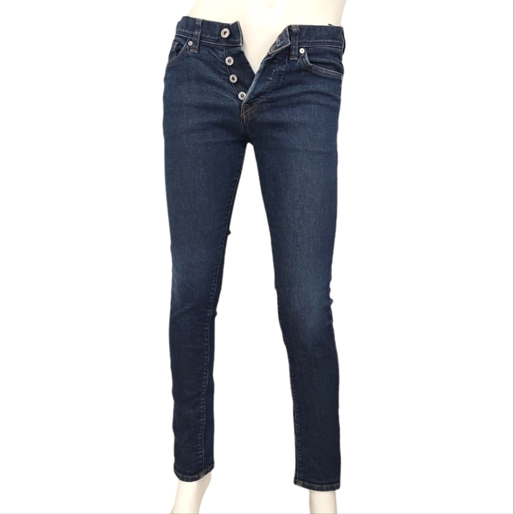 H&M Dark Wash Button Fly Jeans size 29.